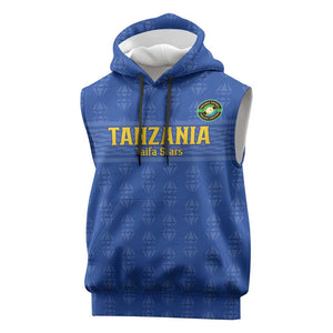 Custom Tanzania Football Sleeveless Hoodie Taifa Stars Go Champions - African Pride