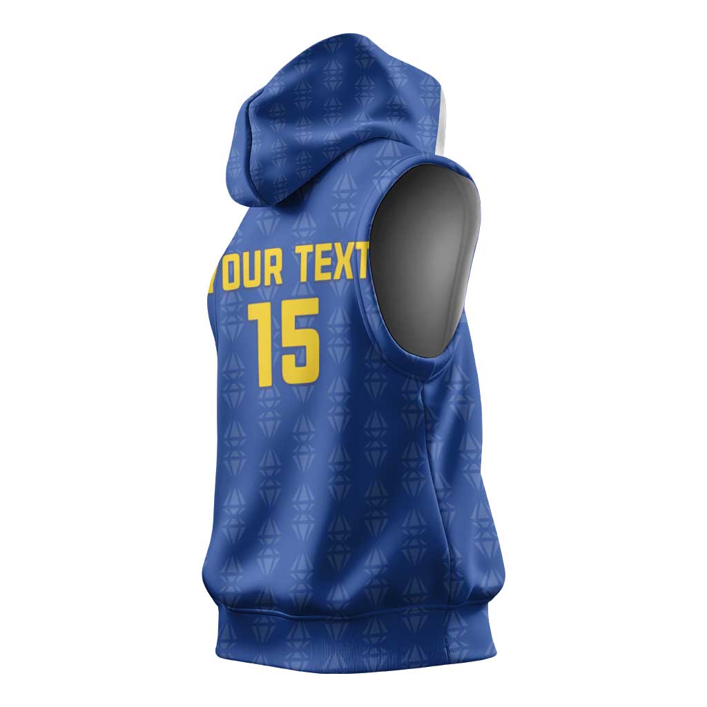 Custom Tanzania Football Sleeveless Hoodie Taifa Stars Go Champions - African Pride
