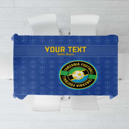 Custom Tanzania Football Tablecloth Taifa Stars Go Champions