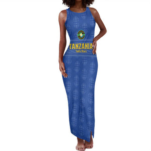 Custom Tanzania Football Tank Maxi Dress Taifa Stars Go Champions