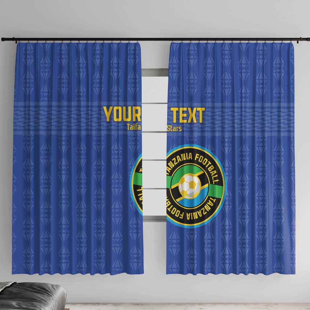 Custom Tanzania Football Window Curtain Taifa Stars Go Champions
