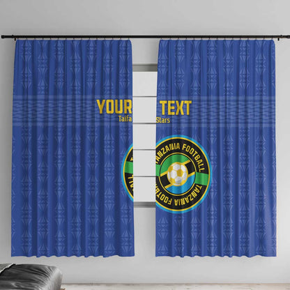 Custom Tanzania Football Window Curtain Taifa Stars Go Champions