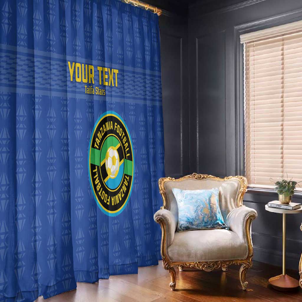 Custom Tanzania Football Window Curtain Taifa Stars Go Champions