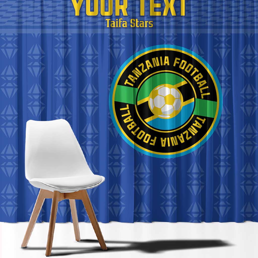 Custom Tanzania Football Window Curtain Taifa Stars Go Champions