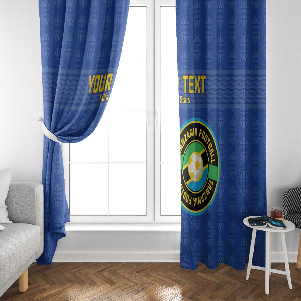 Custom Tanzania Football Window Curtain Taifa Stars Go Champions