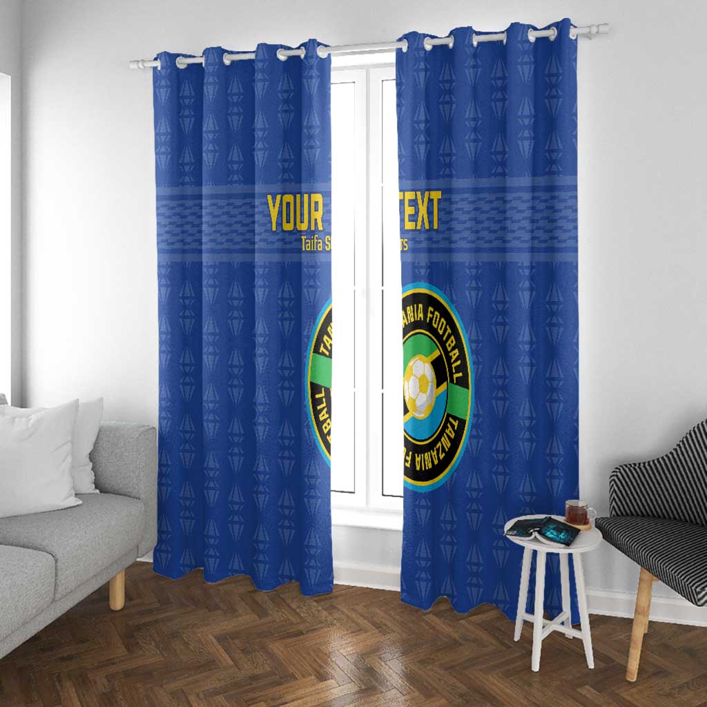 Custom Tanzania Football Window Curtain Taifa Stars Go Champions