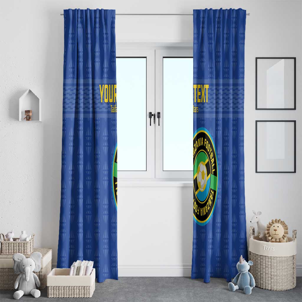 Custom Tanzania Football Window Curtain Taifa Stars Go Champions