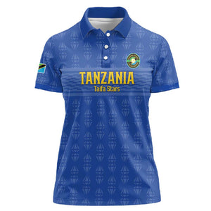 Custom Tanzania Football Women Polo Shirt Taifa Stars Go Champions