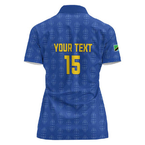 Custom Tanzania Football Women Polo Shirt Taifa Stars Go Champions