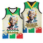 Nelson Mandela International Day 46664 Basketball Jersey Its In Our Hands - Batik Pattern - African Pride