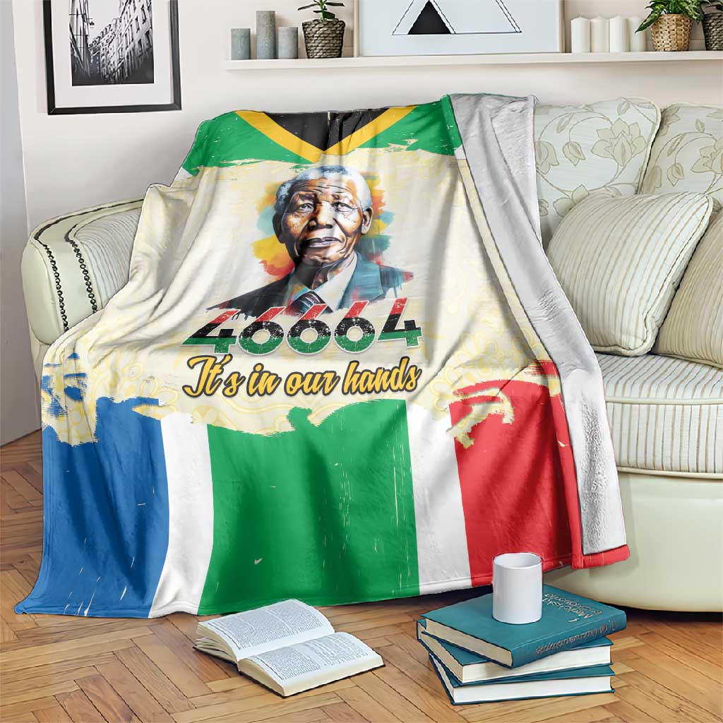 Nelson Mandela International Day 46664 Blanket Its In Our Hands - Batik Pattern - African Pride