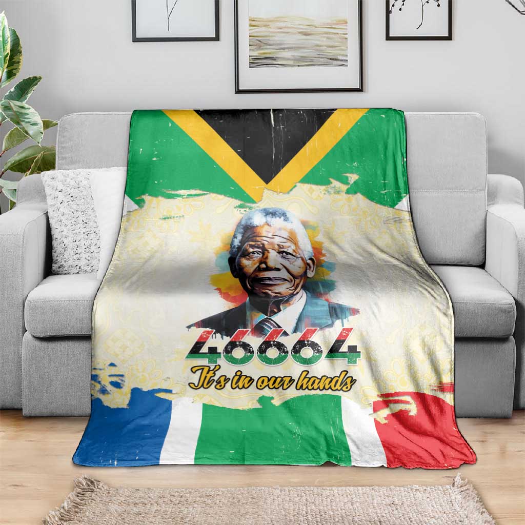 Nelson Mandela International Day 46664 Blanket Its In Our Hands - Batik Pattern - African Pride