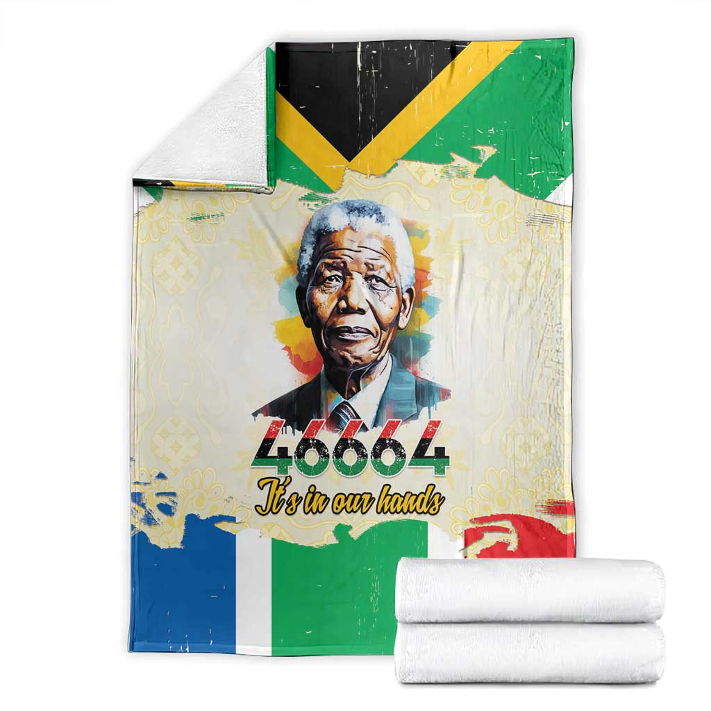 Nelson Mandela International Day 46664 Blanket Its In Our Hands - Batik Pattern - African Pride