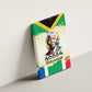 Nelson Mandela International Day 46664 Canvas Wall Art Its In Our Hands - Batik Pattern - African Pride