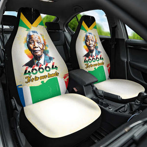 Nelson Mandela International Day 46664 Car Seat Cover Its In Our Hands - Batik Pattern - African Pride