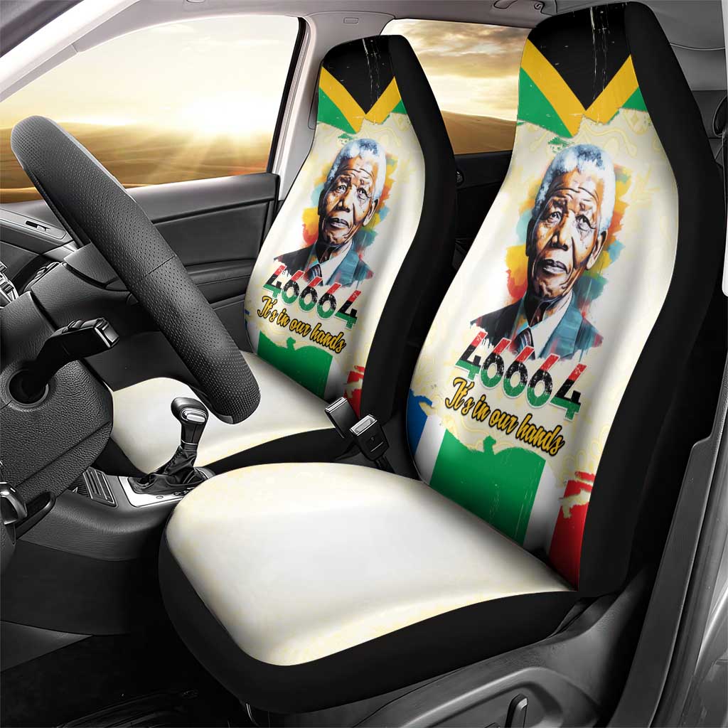 Nelson Mandela International Day 46664 Car Seat Cover Its In Our Hands - Batik Pattern - African Pride