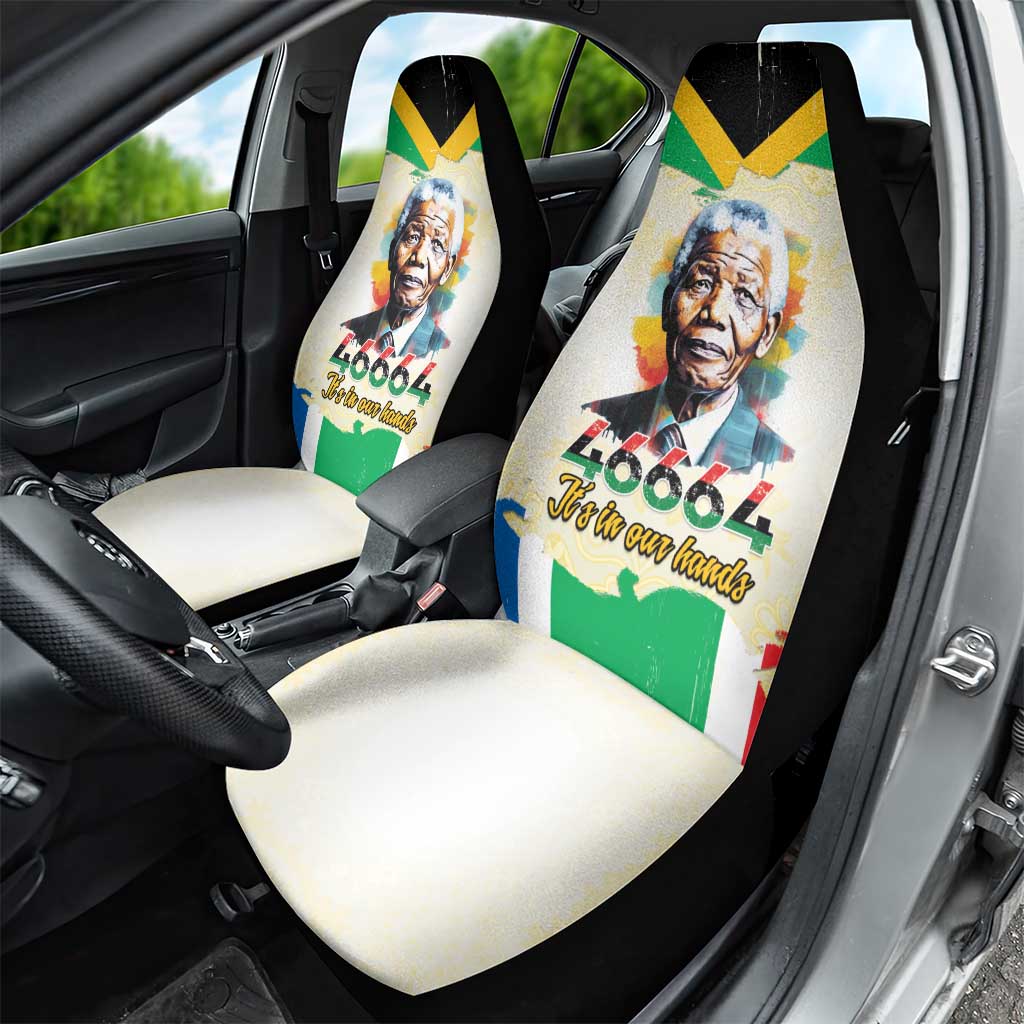 Nelson Mandela International Day 46664 Car Seat Cover Its In Our Hands - Batik Pattern - African Pride