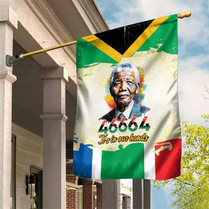 Nelson Mandela International Day 46664 Garden Flag Its In Our Hands - Batik Pattern - African Pride