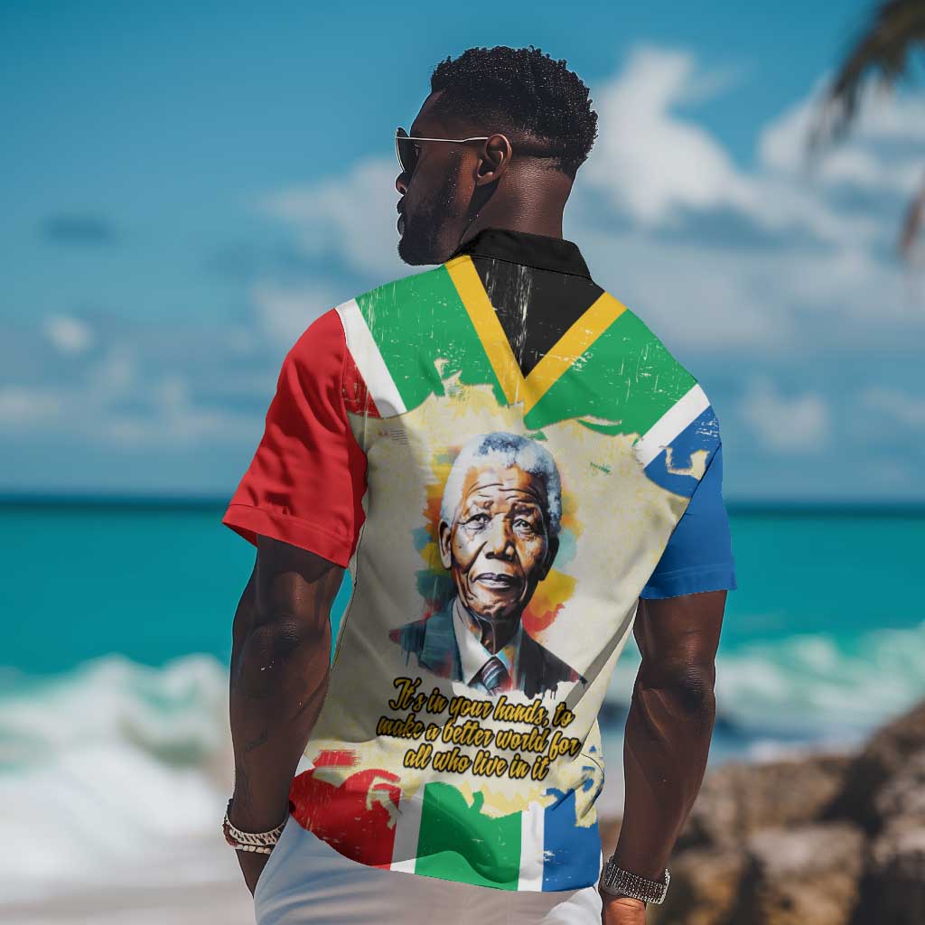 Nelson Mandela International Day 46664 Hawaiian Shirt Its In Our Hands - Batik Pattern - African Pride