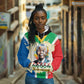 Nelson Mandela International Day 46664 Hoodie Its In Our Hands - Batik Pattern - African Pride
