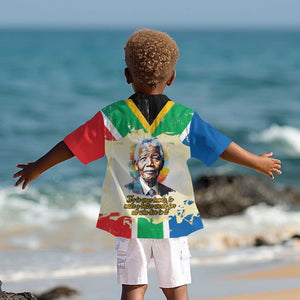Nelson Mandela International Day 46664 Kid Hawaiian Shirt Its In Our Hands - Batik Pattern - African Pride