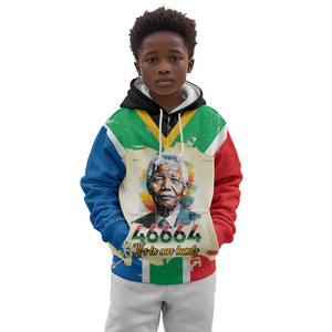 Nelson Mandela International Day 46664 Kid Hoodie Its In Our Hands - Batik Pattern - African Pride