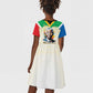 Nelson Mandela International Day 46664 Kid Short Sleeve Dress Its In Our Hands - Batik Pattern - African Pride