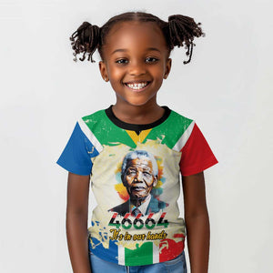 Nelson Mandela International Day 46664 Kid T shirt Its In Our Hands - Batik Pattern - African Pride