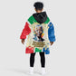 Nelson Mandela International Day 46664 Kid Wearable Blanket Hoodie Its In Our Hands - Batik Pattern - African Pride