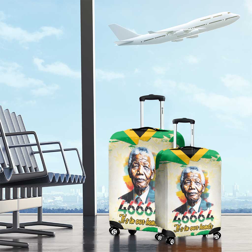 Nelson Mandela International Day 46664 Luggage Cover Its In Our Hands - Batik Pattern - African Pride