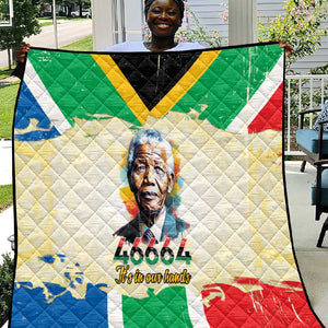 Nelson Mandela International Day 46664 Quilt Its In Our Hands - Batik Pattern - African Pride