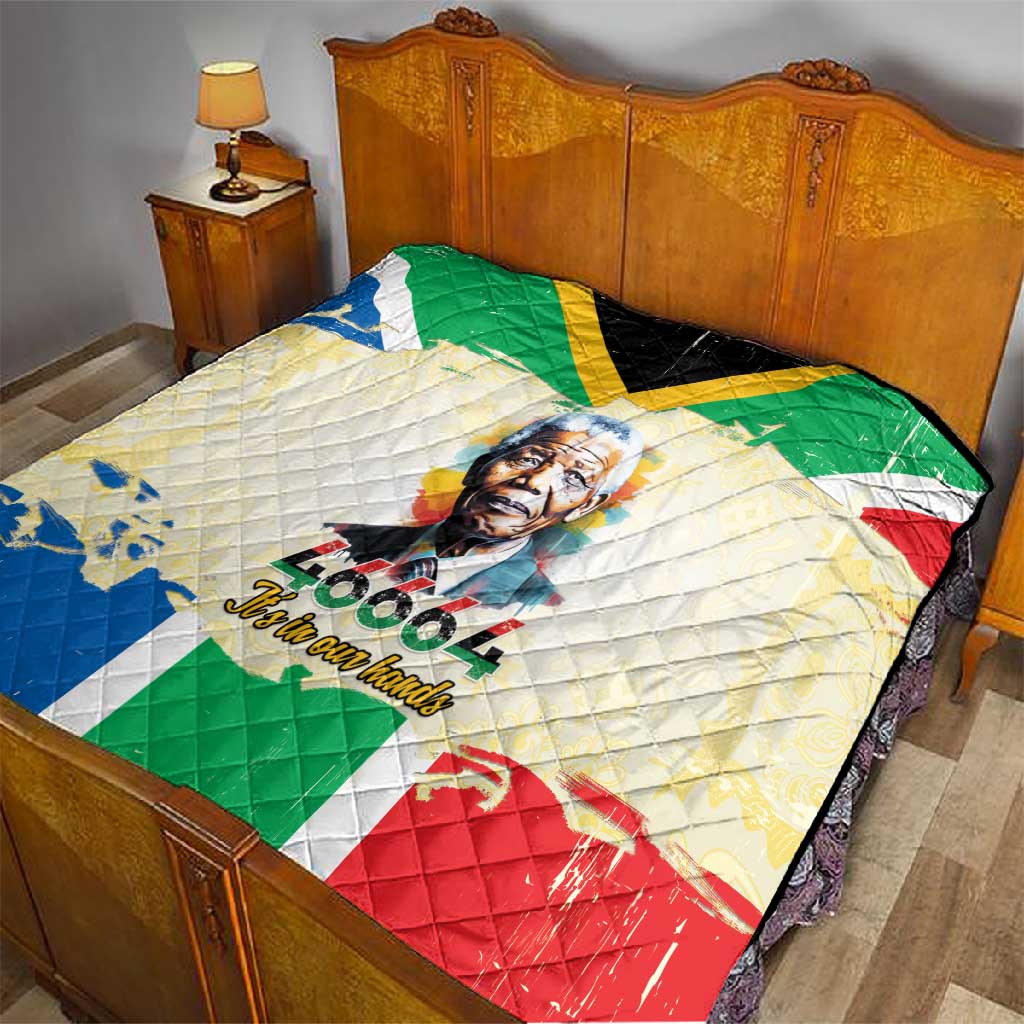 Nelson Mandela International Day 46664 Quilt Its In Our Hands - Batik Pattern - African Pride