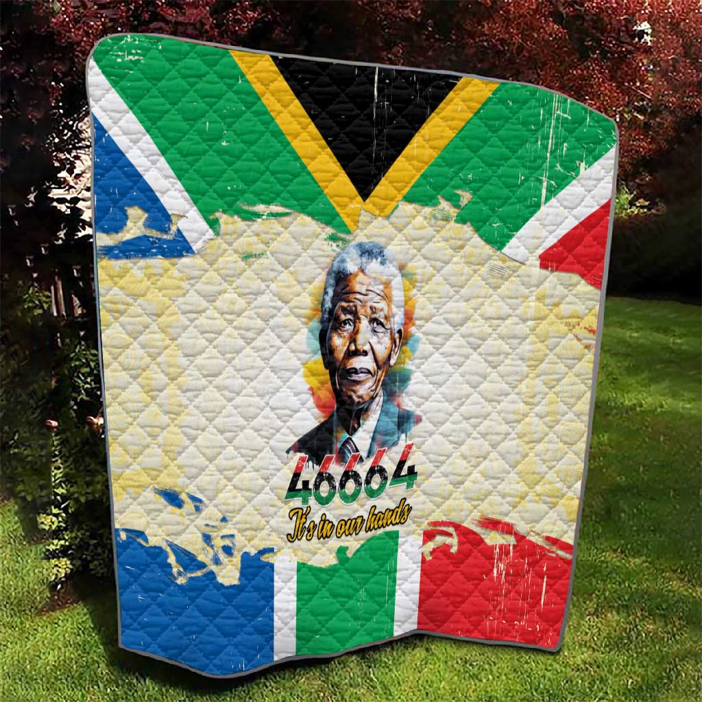 Nelson Mandela International Day 46664 Quilt Its In Our Hands - Batik Pattern - African Pride