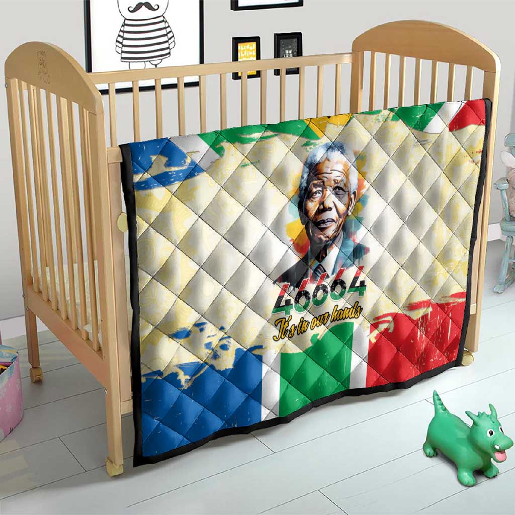 Nelson Mandela International Day 46664 Quilt Its In Our Hands - Batik Pattern - African Pride