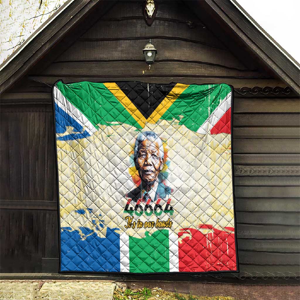 Nelson Mandela International Day 46664 Quilt Its In Our Hands - Batik Pattern - African Pride
