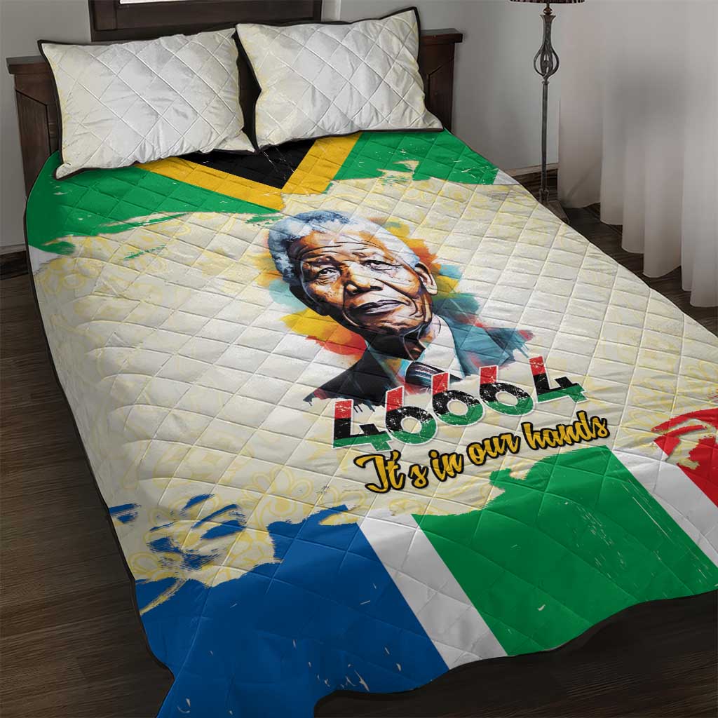 Nelson Mandela International Day 46664 Quilt Bed Set Its In Our Hands - Batik Pattern - African Pride