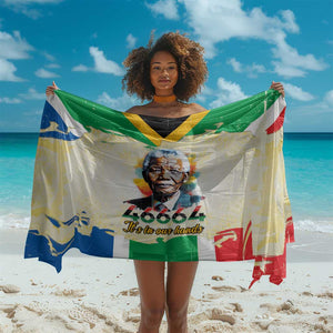 Nelson Mandela International Day 46664 Sarong Its In Our Hands - Batik Pattern - African Pride