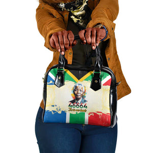 Nelson Mandela International Day 46664 Shoulder Handbag Its In Our Hands - Batik Pattern - African Pride