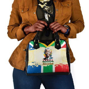 Nelson Mandela International Day 46664 Shoulder Handbag Its In Our Hands - Batik Pattern - African Pride