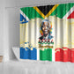 Nelson Mandela International Day 46664 Shower Curtain Its In Our Hands - Batik Pattern - African Pride