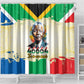 Nelson Mandela International Day 46664 Shower Curtain Its In Our Hands - Batik Pattern - African Pride