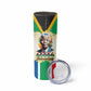 Nelson Mandela International Day 46664 Skinny Tumbler Its In Our Hands - Batik Pattern LT15