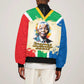 Nelson Mandela International Day 46664 Sleeve Zip Bomber Jacket Its In Our Hands - Batik Pattern - African Pride
