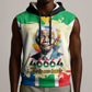 Nelson Mandela International Day 46664 Sleeveless Hoodie Its In Our Hands - Batik Pattern - African Pride