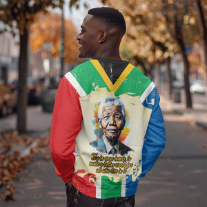 Nelson Mandela International Day 46664 Sweatshirt Its In Our Hands - Batik Pattern - African Pride