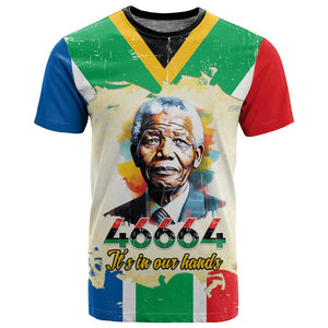 Nelson Mandela International Day 46664 T shirt Its In Our Hands - Batik Pattern - African Pride