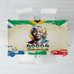 Nelson Mandela International Day 46664 Tablecloth Its In Our Hands - Batik Pattern - African Pride