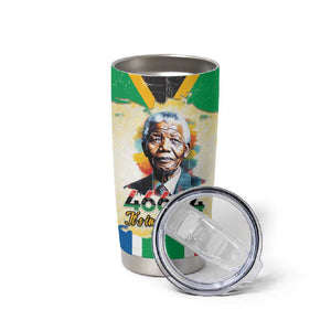 Nelson Mandela International Day 46664 Tumbler Cup Its In Our Hands - Batik Pattern LT15