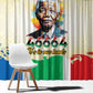 Nelson Mandela International Day 46664 Window Curtain Its In Our Hands - Batik Pattern - African Pride