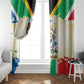 Nelson Mandela International Day 46664 Window Curtain Its In Our Hands - Batik Pattern - African Pride